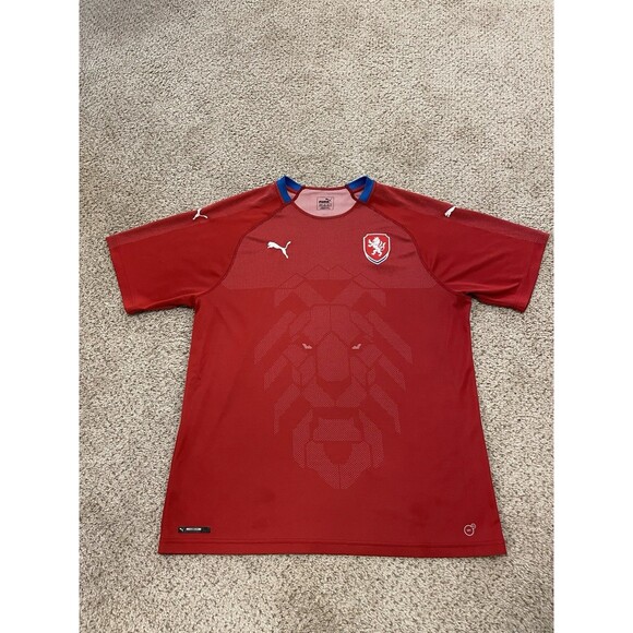 Other - Czech Republic Lion Face Red Puma Rare Soccer Jersey Mens Size XXL